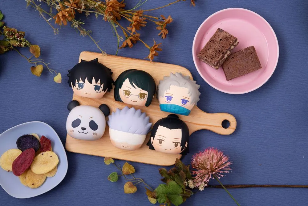 Jujutsu Kaisen Fluffy Squeeze Bread Anti-Stress Blind Box Figures 8 cm Movie Version - 1 Unidade Aleatória